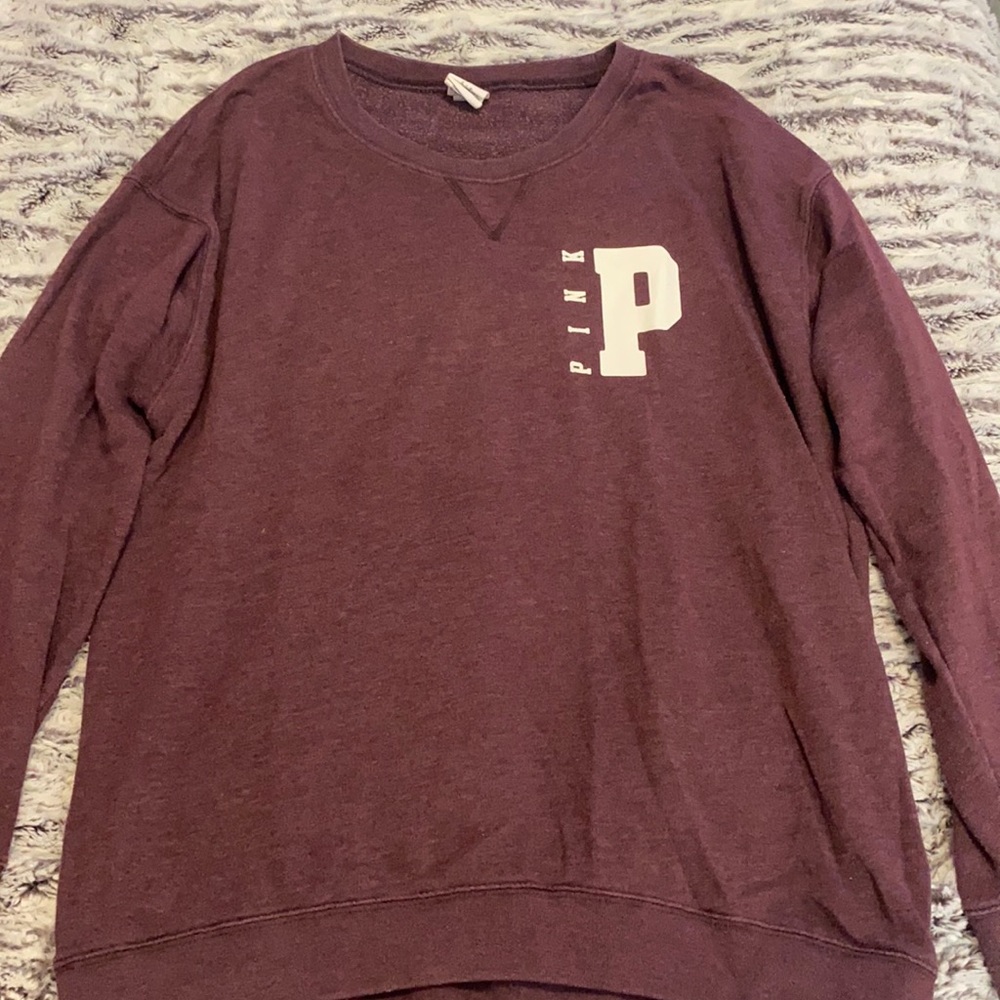 Pink long sleeve sweatshirt